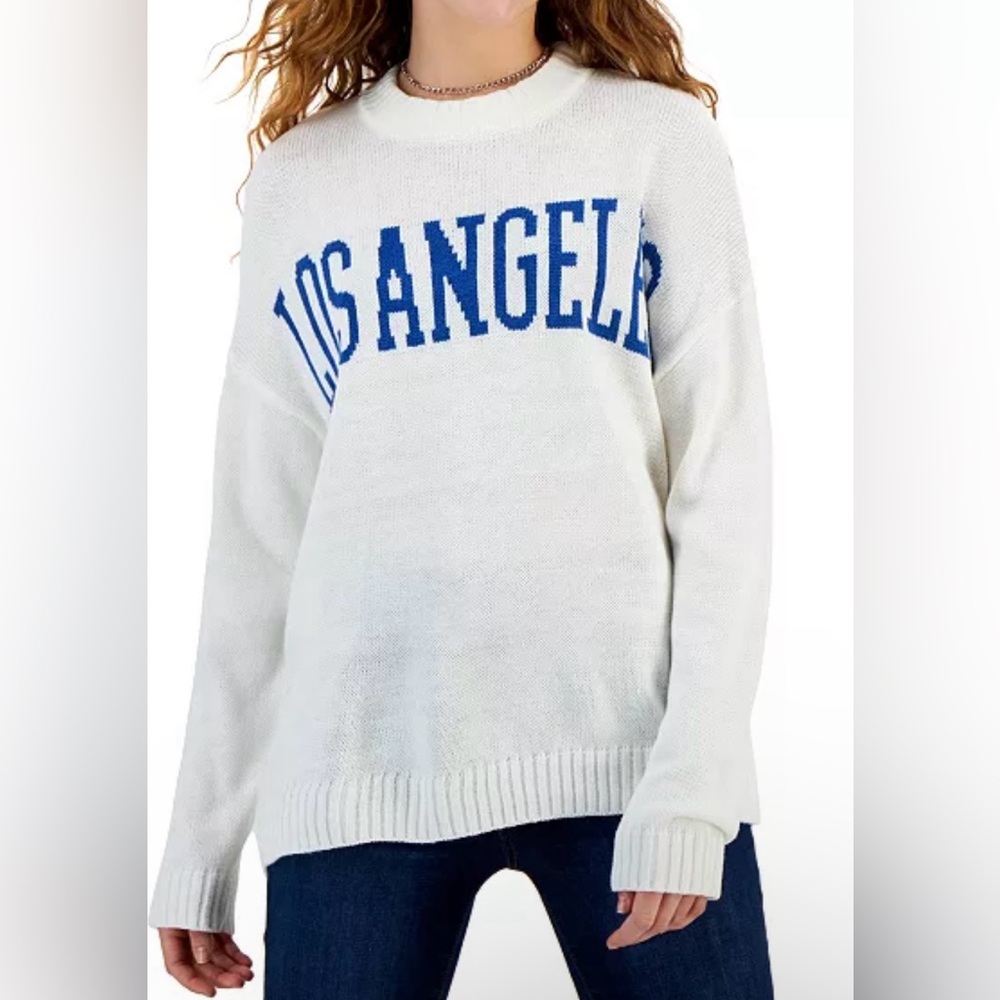 Just Polly Graphic Lettering Crewneck Sweater Size XL(Juniors)